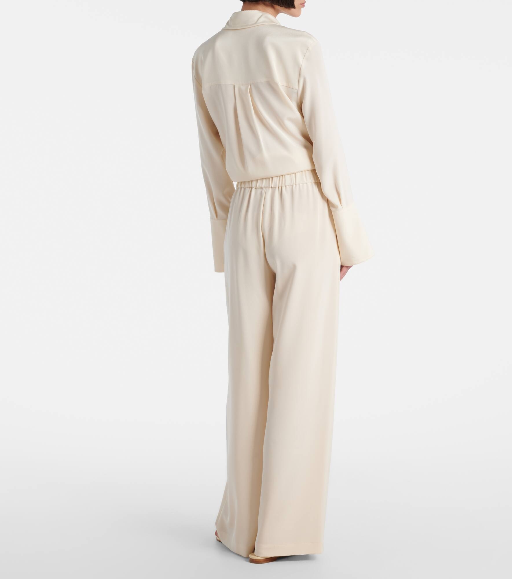 Bonn silk-blend wide-leg pants - 3