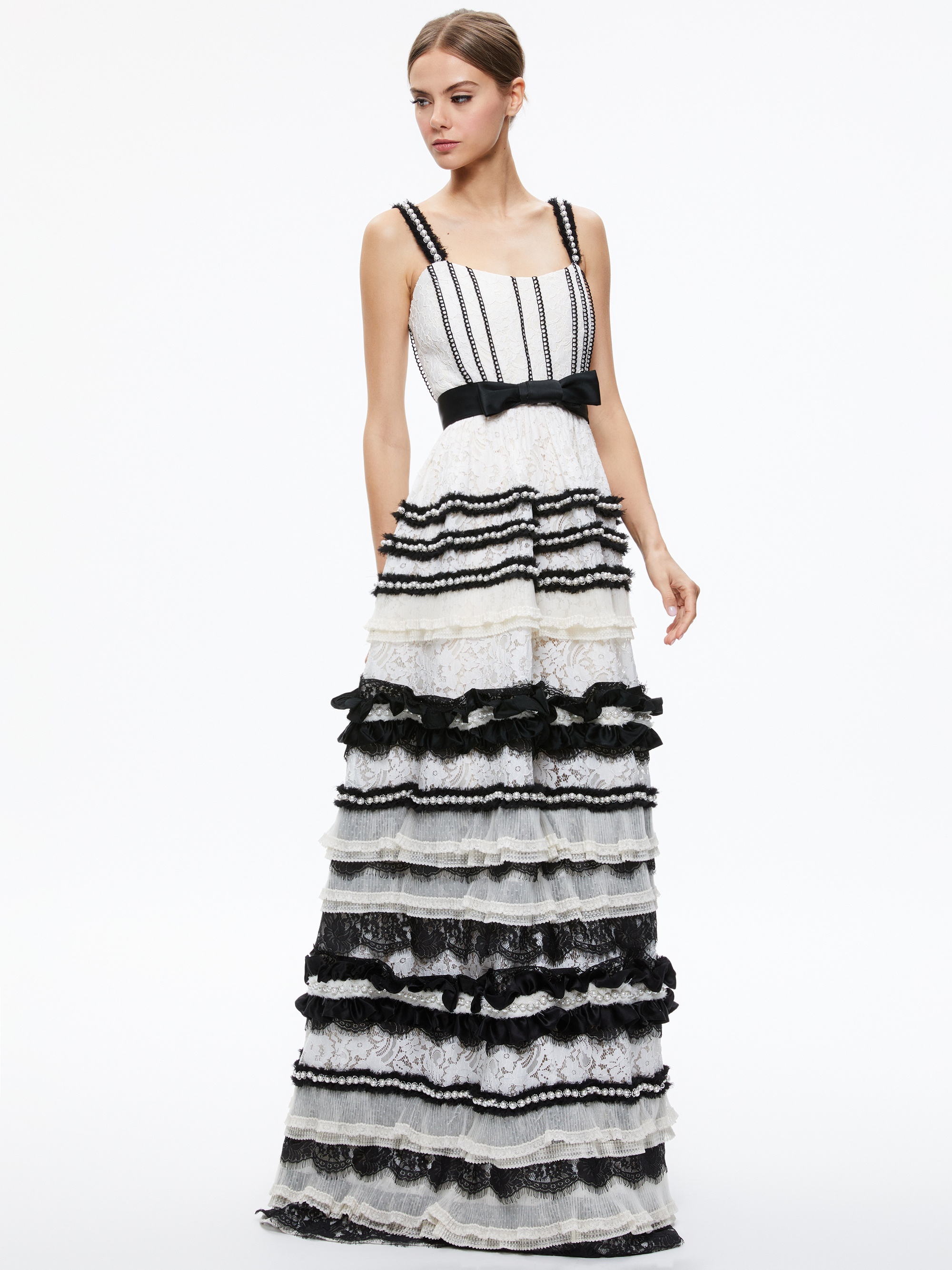 DENITA BUSTIER RUFFLE GOWN - 3