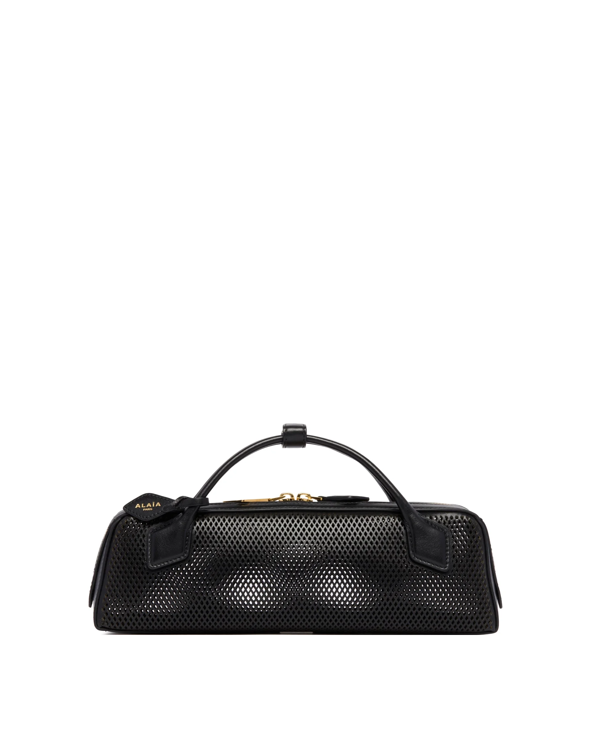 Black Perforated Le Teckel Bag - 1