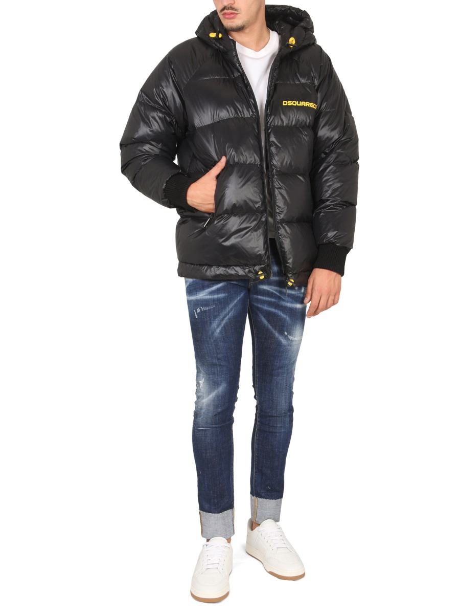 DSQUARED2 DOWN JACKET WITH LOGO PRINT - 2