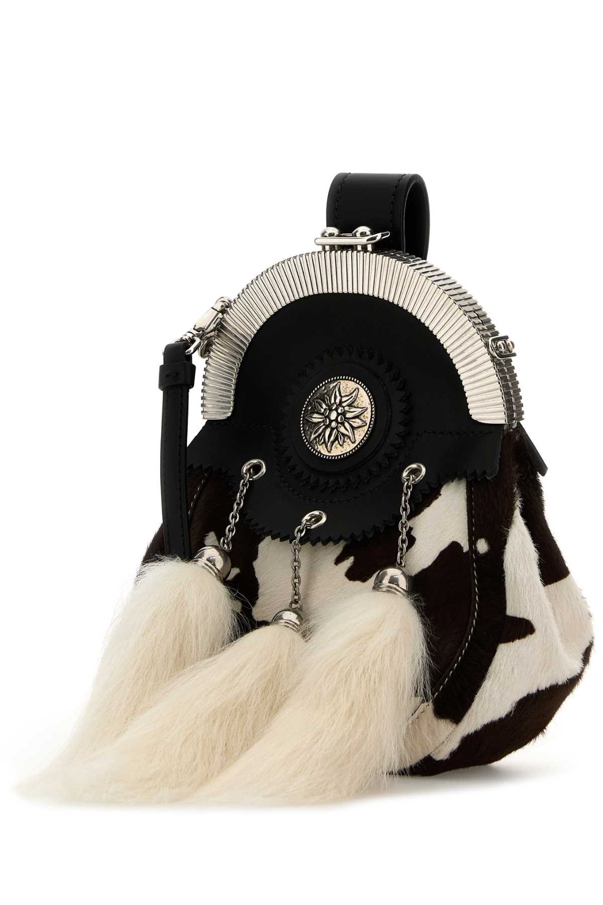 Prada Women Printed Calf Hair Clutch - 2