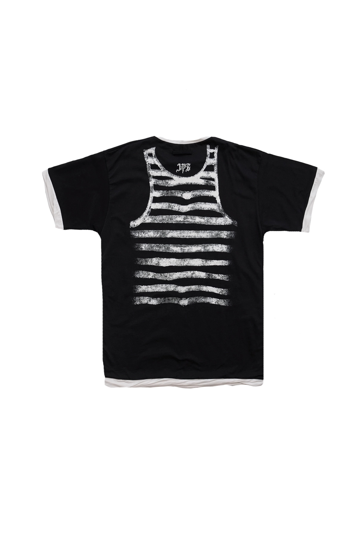 Jean Paul Gaultier “Tattoo Poem” Layered Jersey T-Shirt Black - 2
