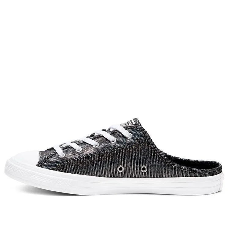 (WMNS) Converse Chuck Taylor All Star Dainty Mule Metal Black Pedal Casual Canvas Shoes 568811C - 1