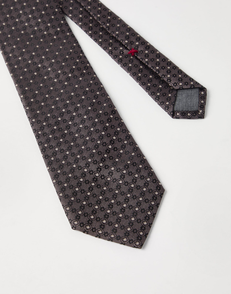 Brunello Cucinelli Silk jacquard tie outlook