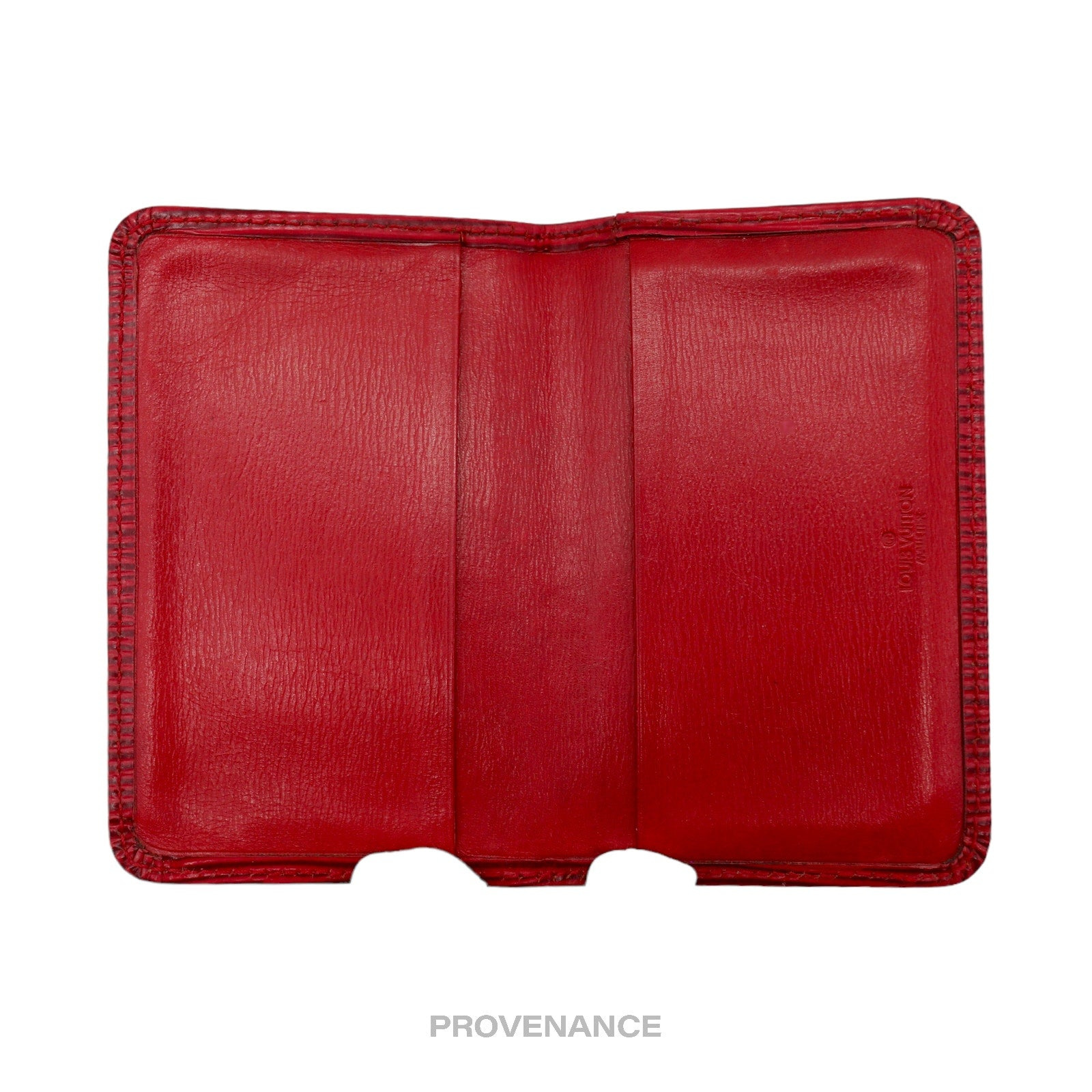 Louis Vuitton "MALLETIER" PO Wallet - Red Epi - 6