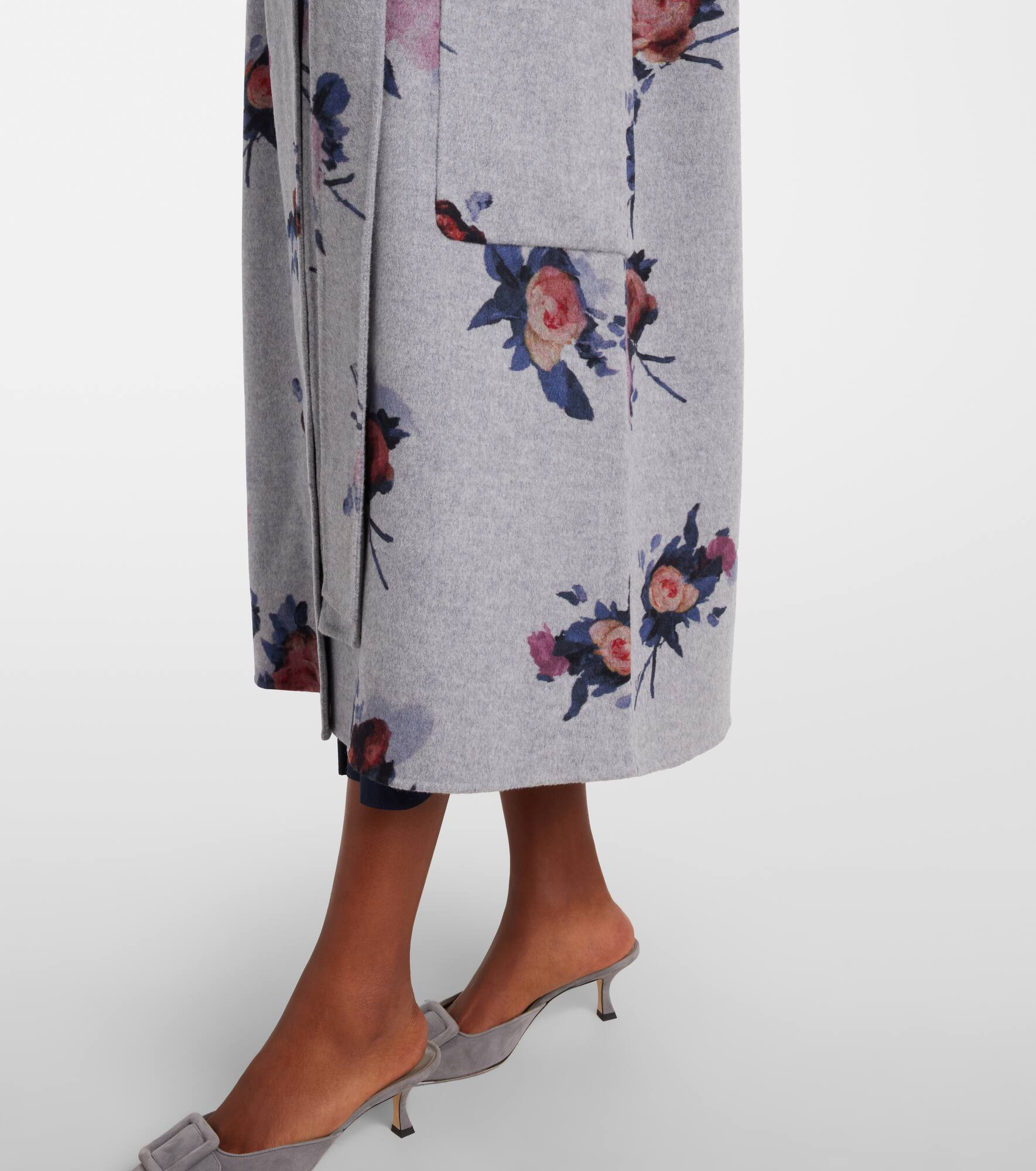 Floral wool coat - 6