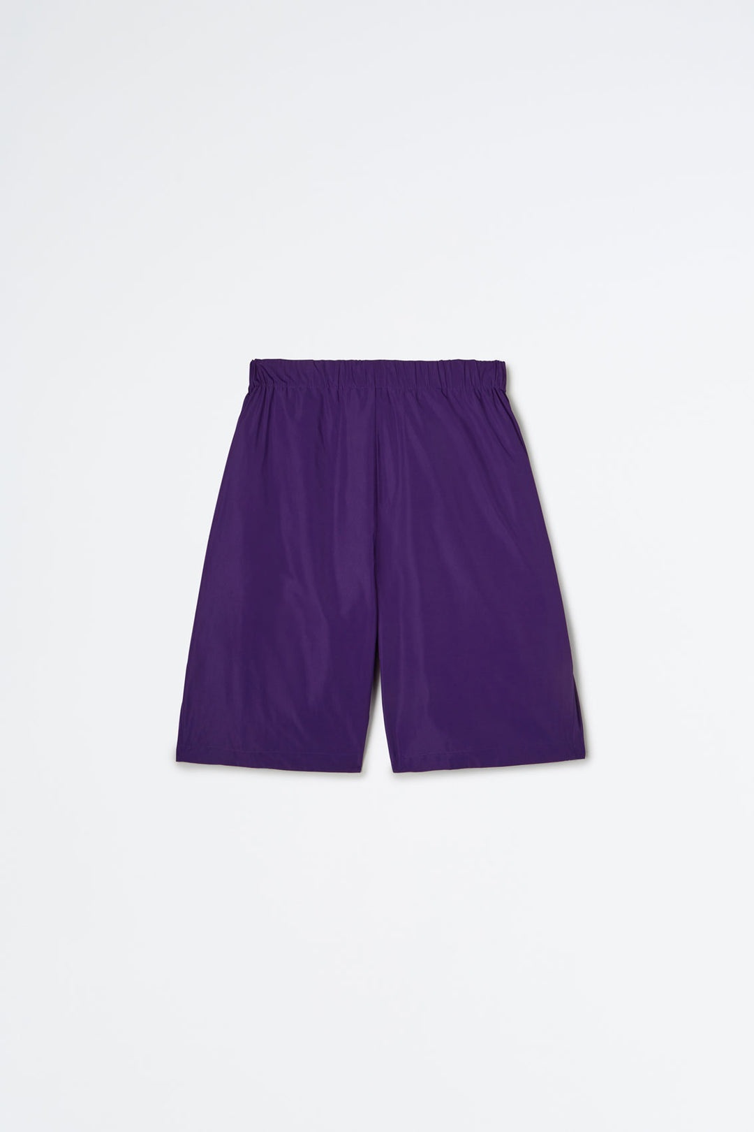 REVERSIBLE AZURE & PURPLE LOGO BERMUDA PANTS - 4