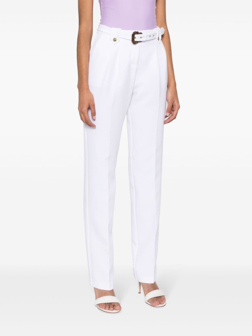 Baroque Buckle tapered trousers - 3