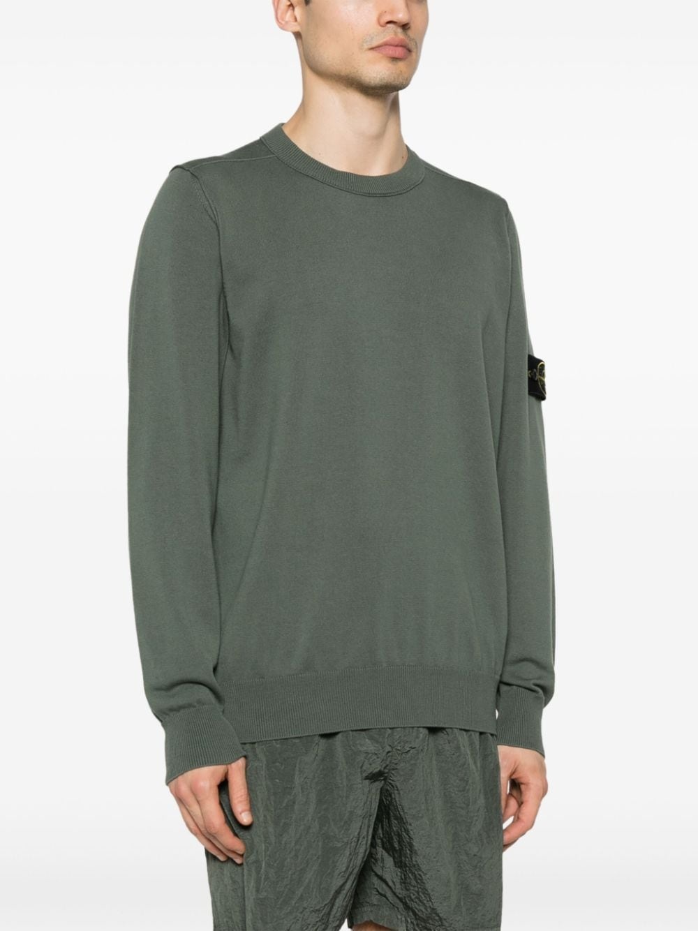 Compass-badge knitted jumper - 3