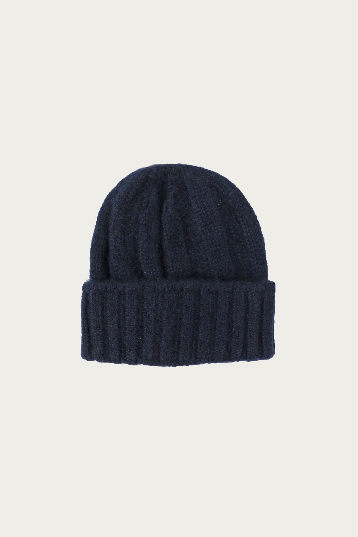 Cashmere Rib Watch Cap - Navy - 1