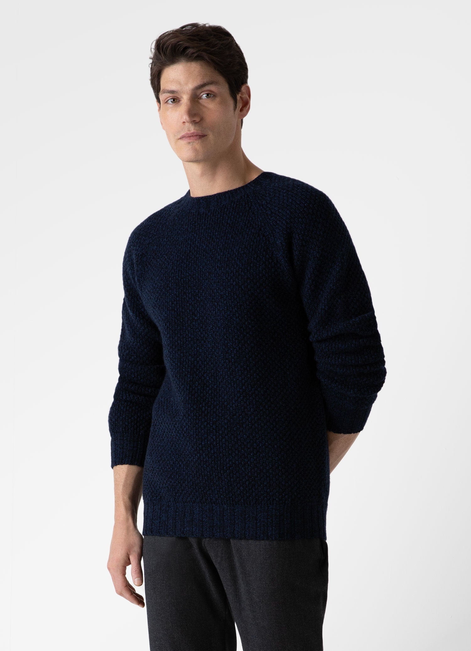 Lambswool Textured Jumper - 2
