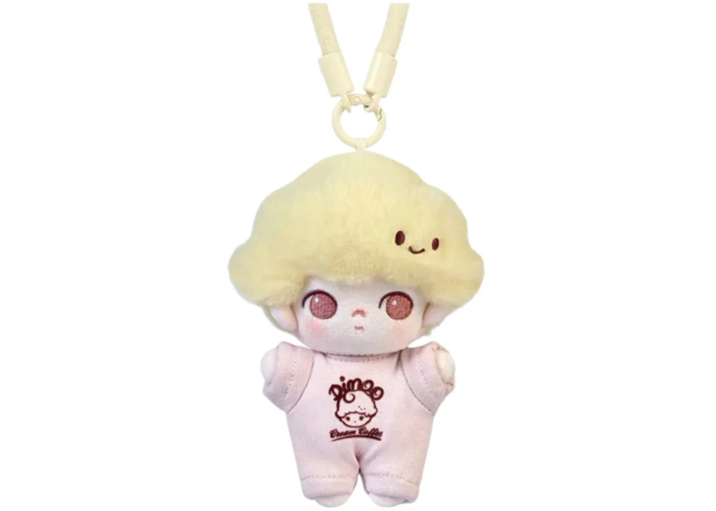 Pop Mart DIMOO Crush on Coffee Series Caramel Coffee Plush Keychain - 1