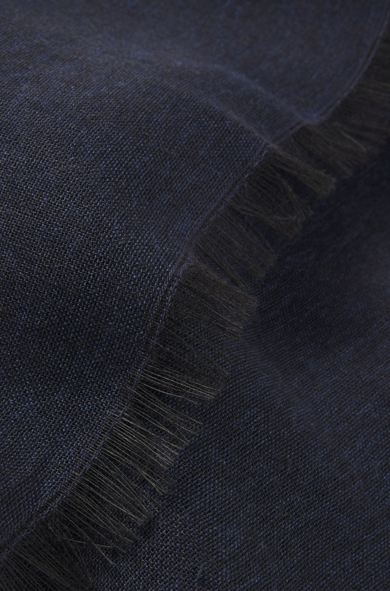 BECKHAM X BOSS LIGHTWEIGHT TWO-TONE SCARF WITH LINEN 4