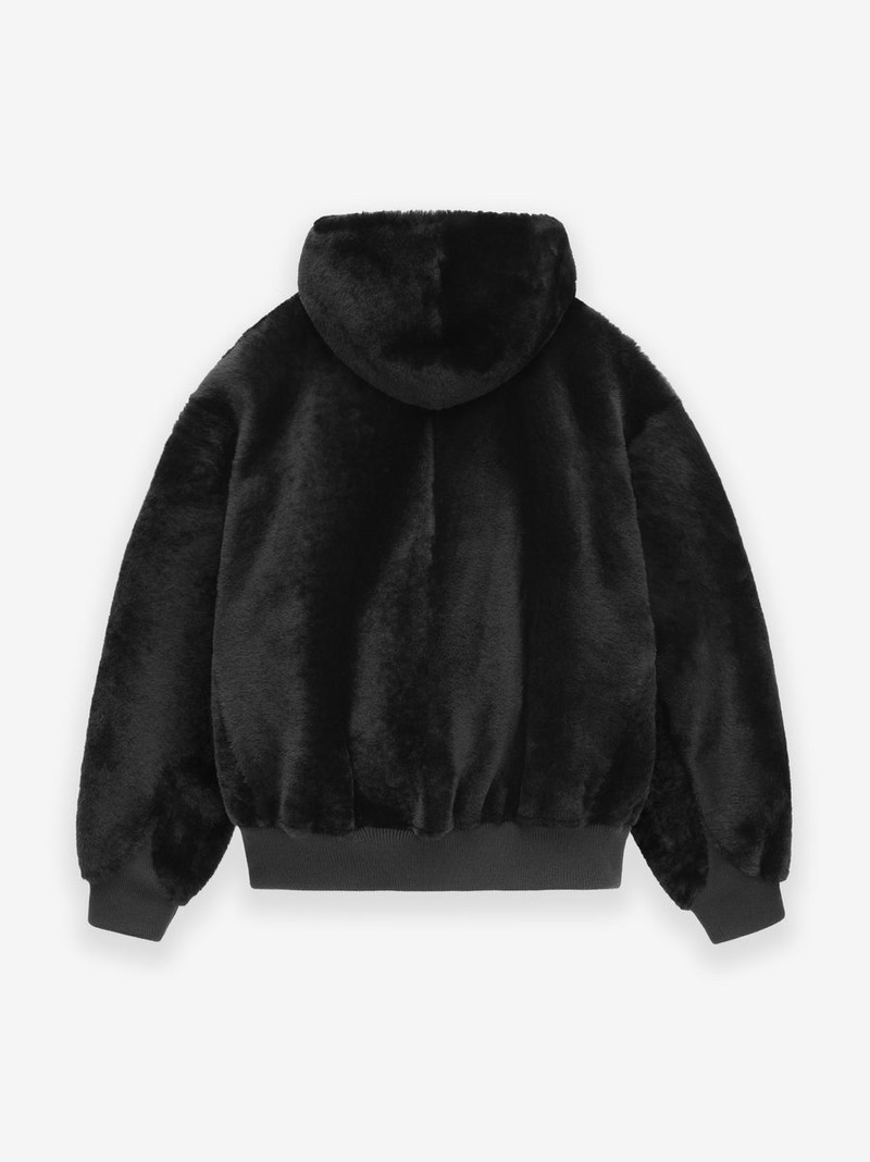 Shearling Hooded Bomber 2