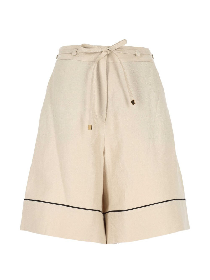 piped tie-waist shorts 1