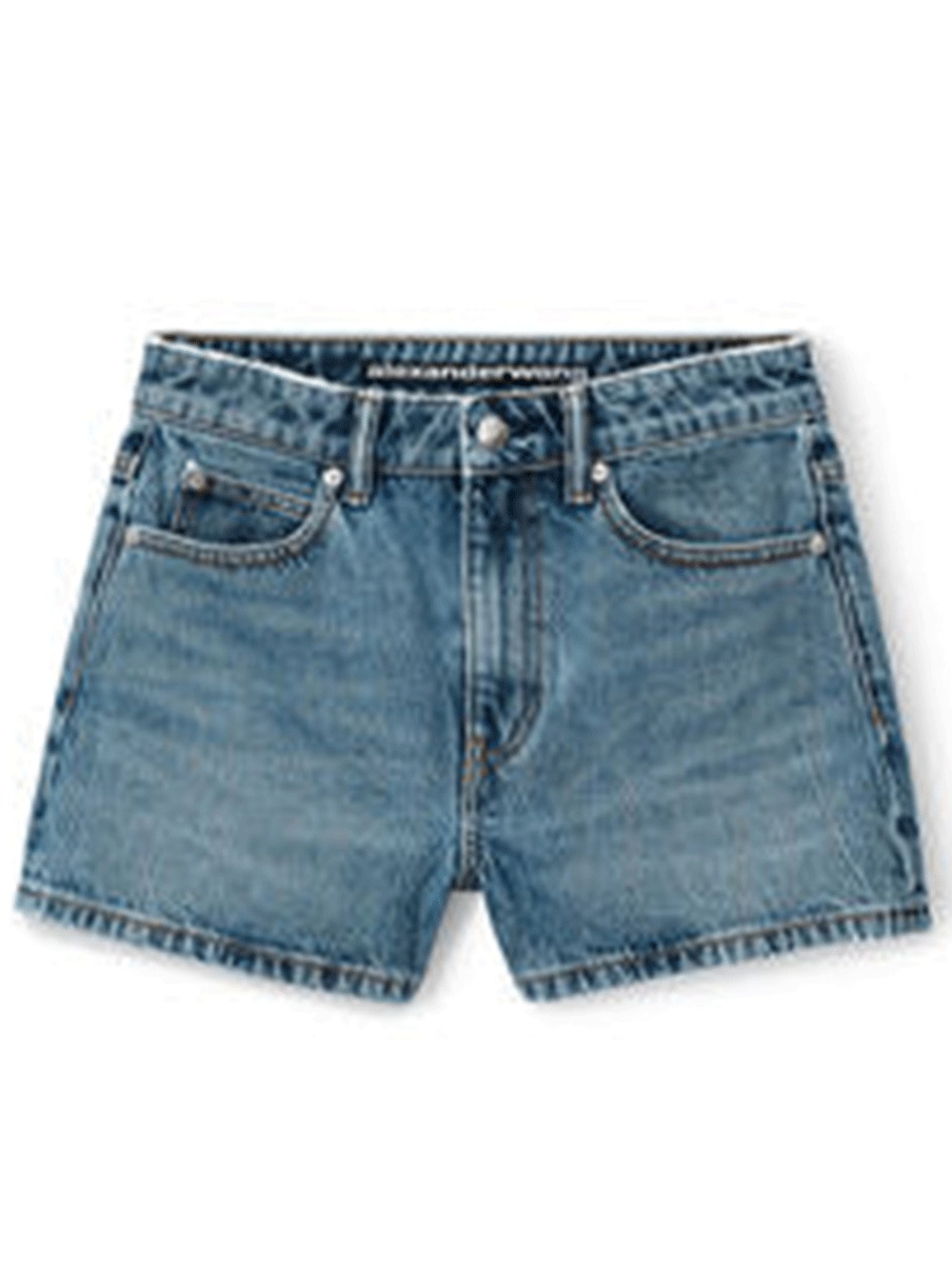 Shorty High-Rise Short In Denim - 1