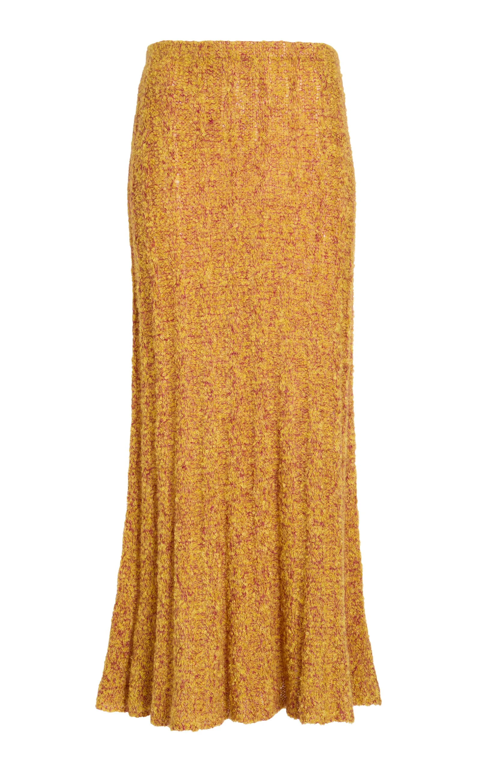 Joelle Mohair Blend Maxi Skirt burgundy - 1