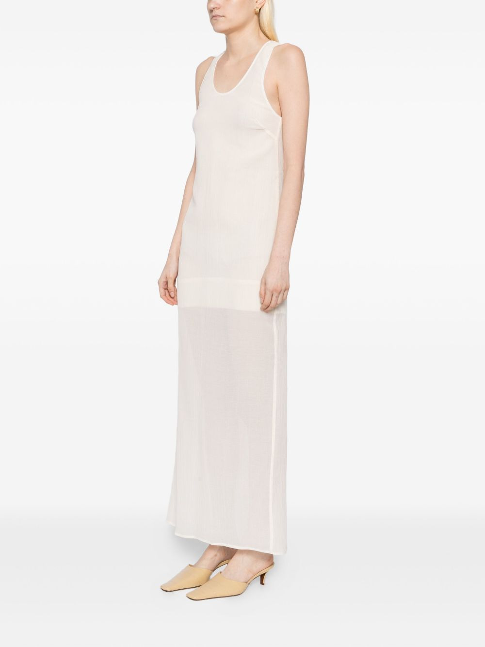 crinkled scoop dress - 3