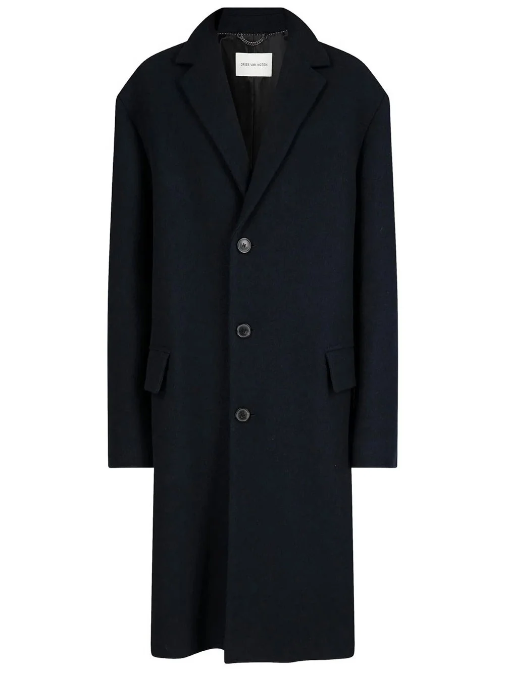 Rustic Wool Coat Dries Van Noten - 1