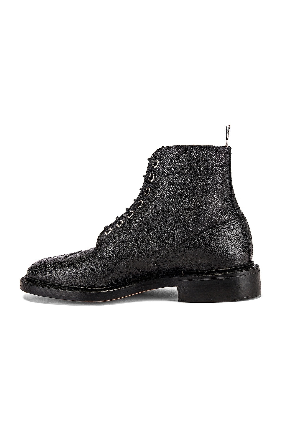 Wingtip Leather Boots - 5