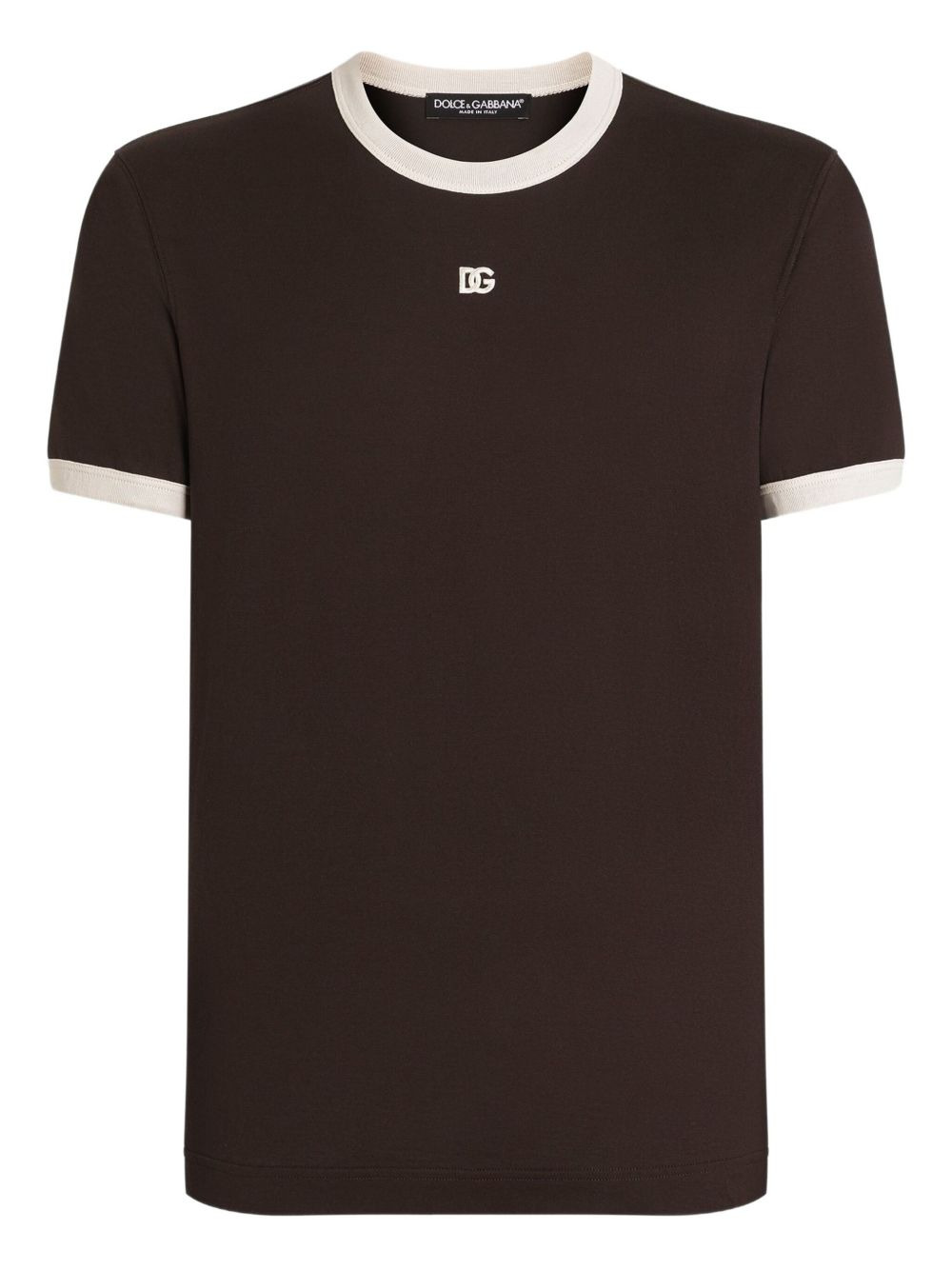 logo-embroidered T-shirt - 1