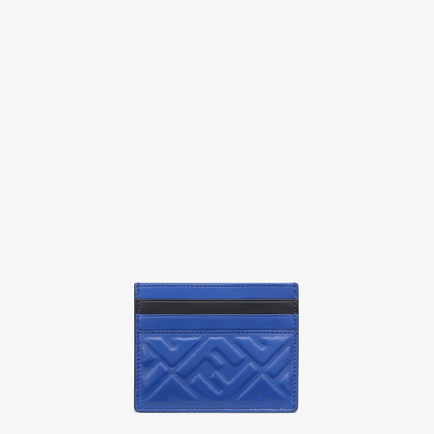 Blue nappa leather card holder - 1