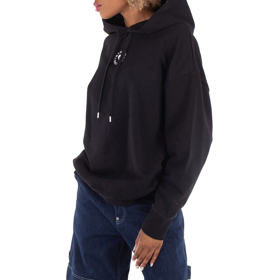 Stella McCartney Logo-Embroidered Drawstring Cotton Hoodie - 2