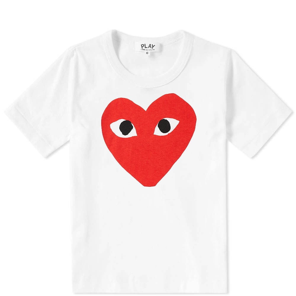 Comme des Garcons Play Kids Red Heart Logo Tee - 1