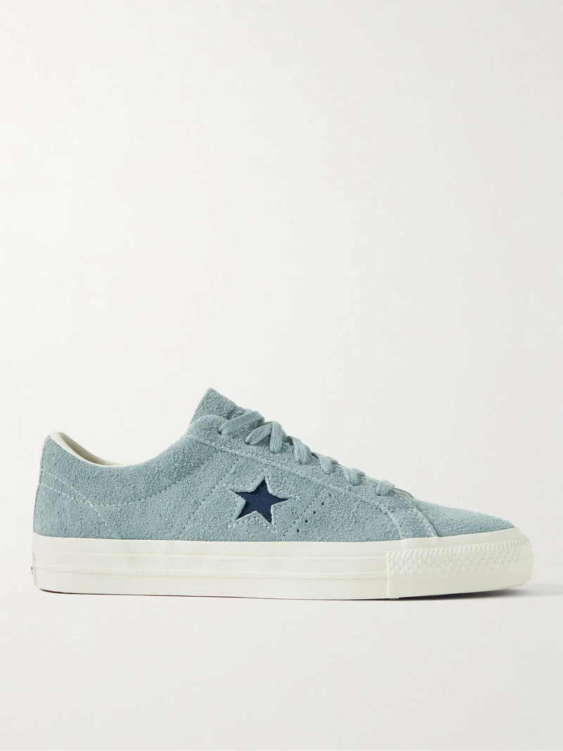 One Star Pro Canvas-Trimmed Suede Sneakers - 1
