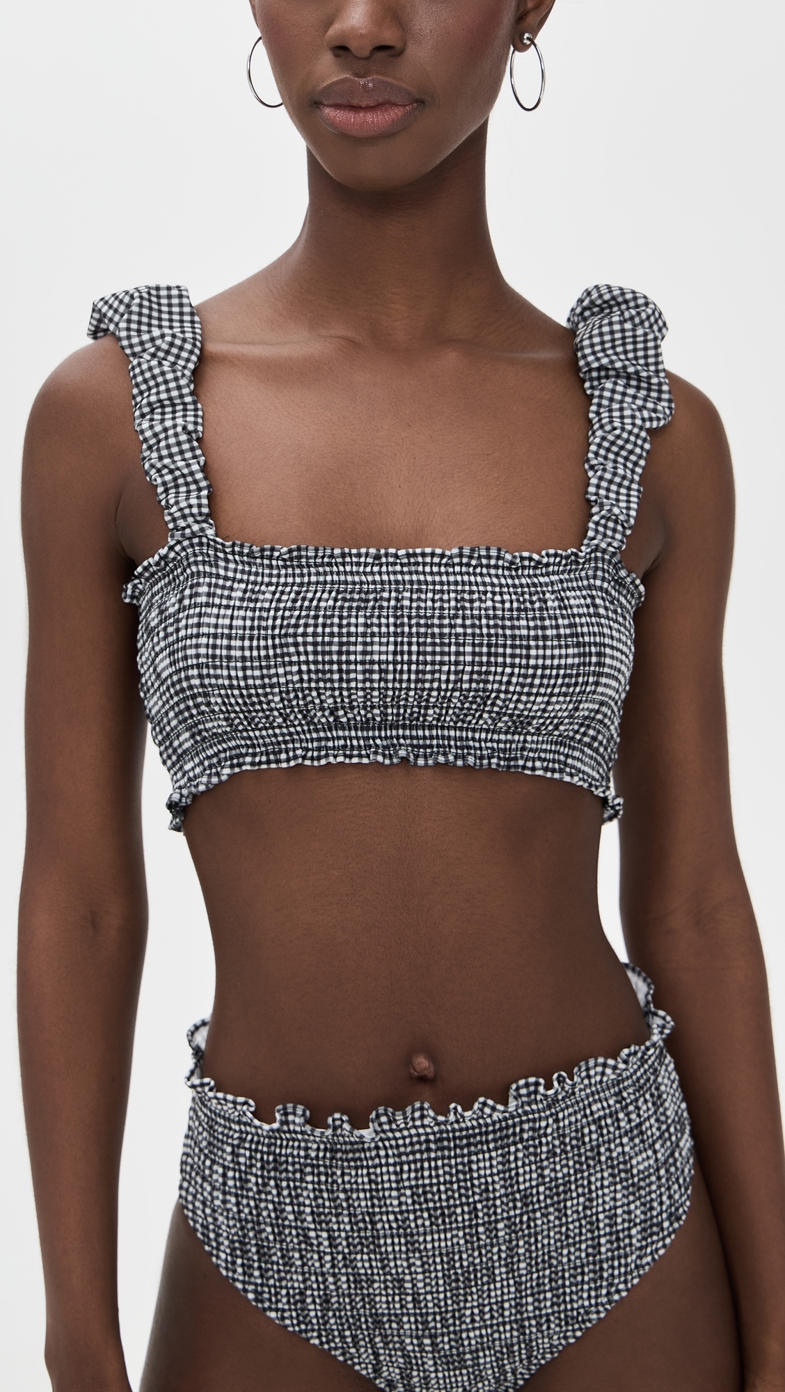 Neci Gingham Bikini Top - 1
