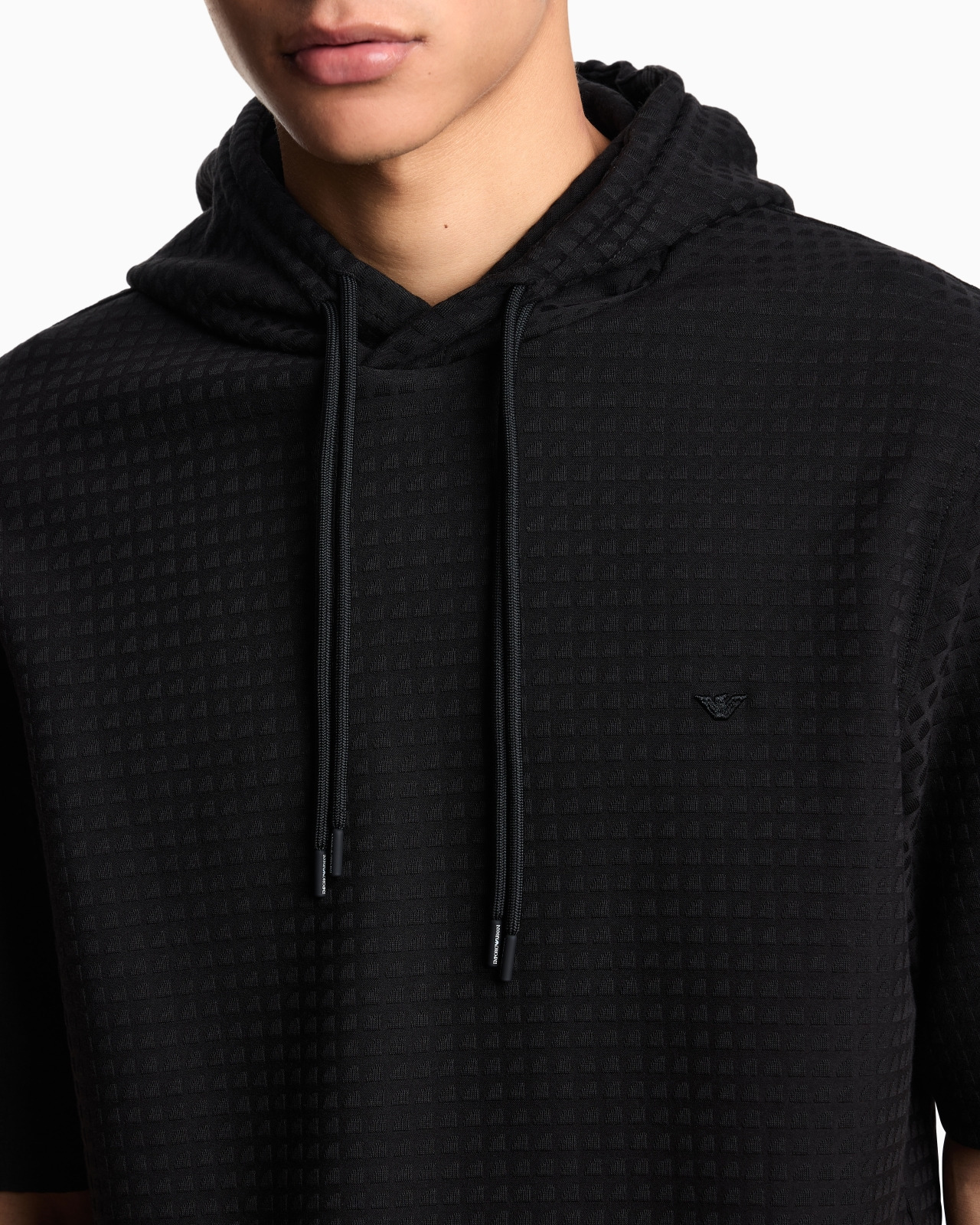 ASV LYOCELL-BLEND JACQUARD JERSEY HOODED SWEATSHIRT - 5