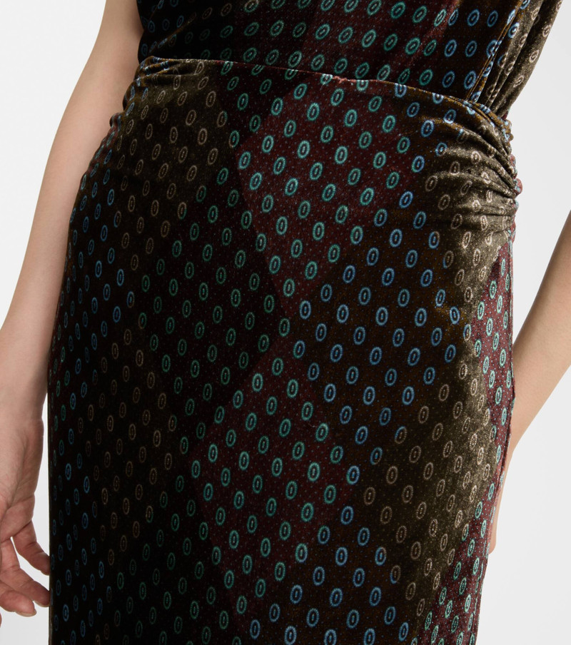 Printed satin maxi skirt 4