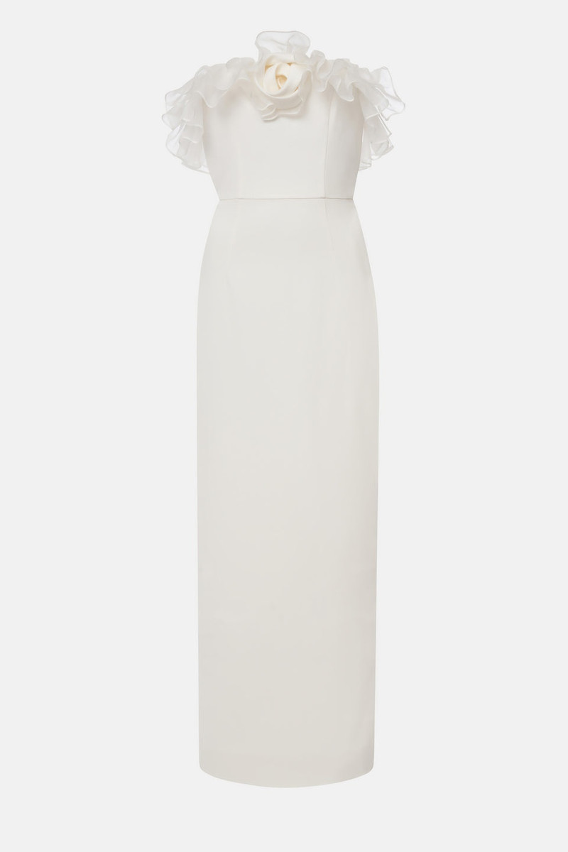 ORGANZA RUFFLE DETAILS를 가진 CADY BUSTIER DRESS - 1