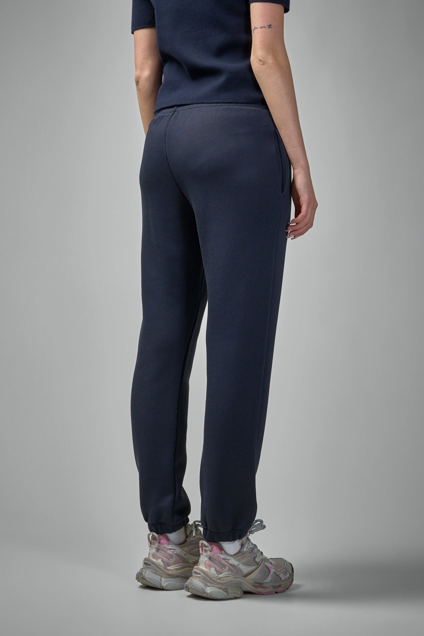 Logo Patch Cotton Track Pants - 3