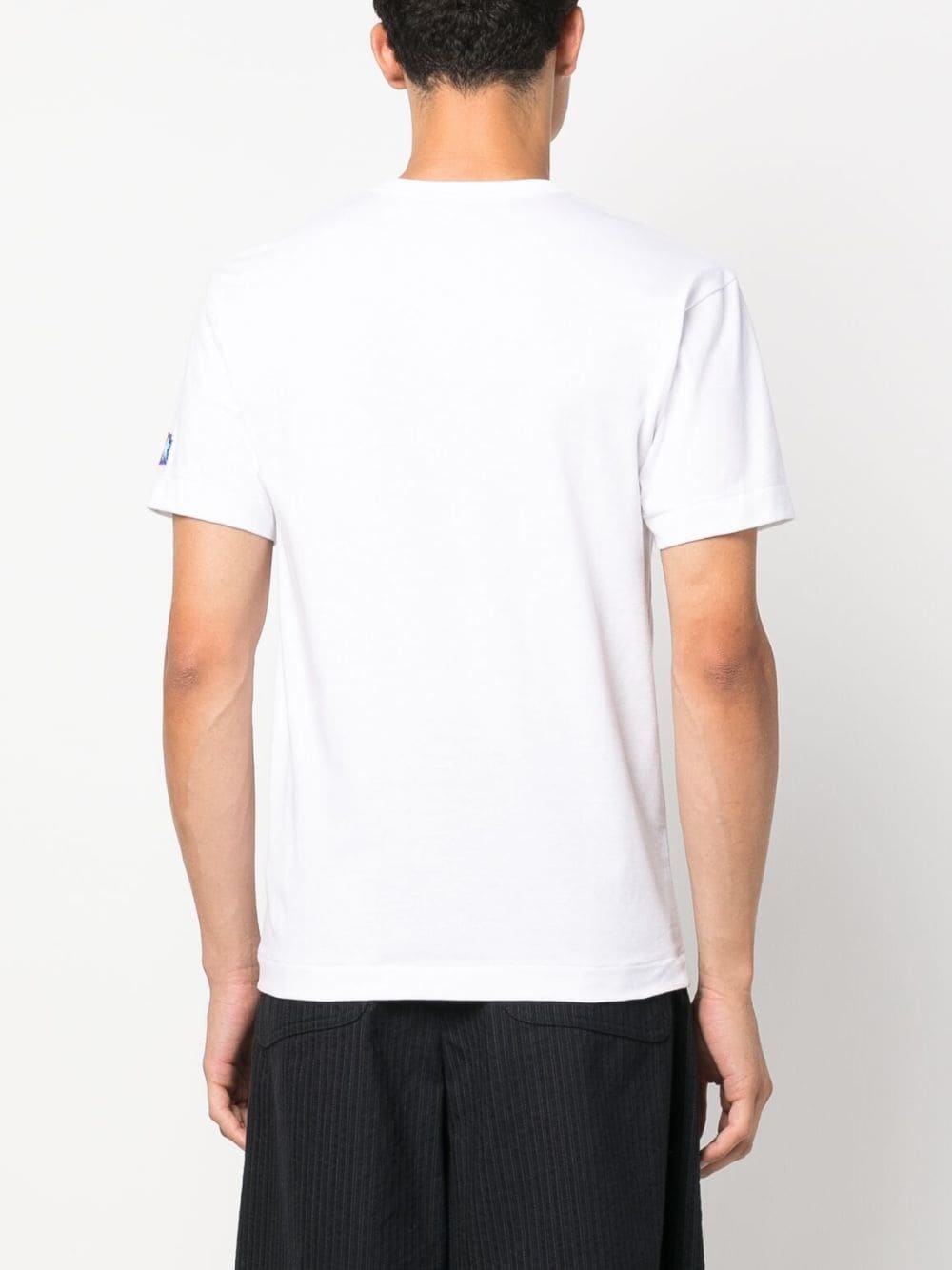 logo-patch cotton T-shirt - 5