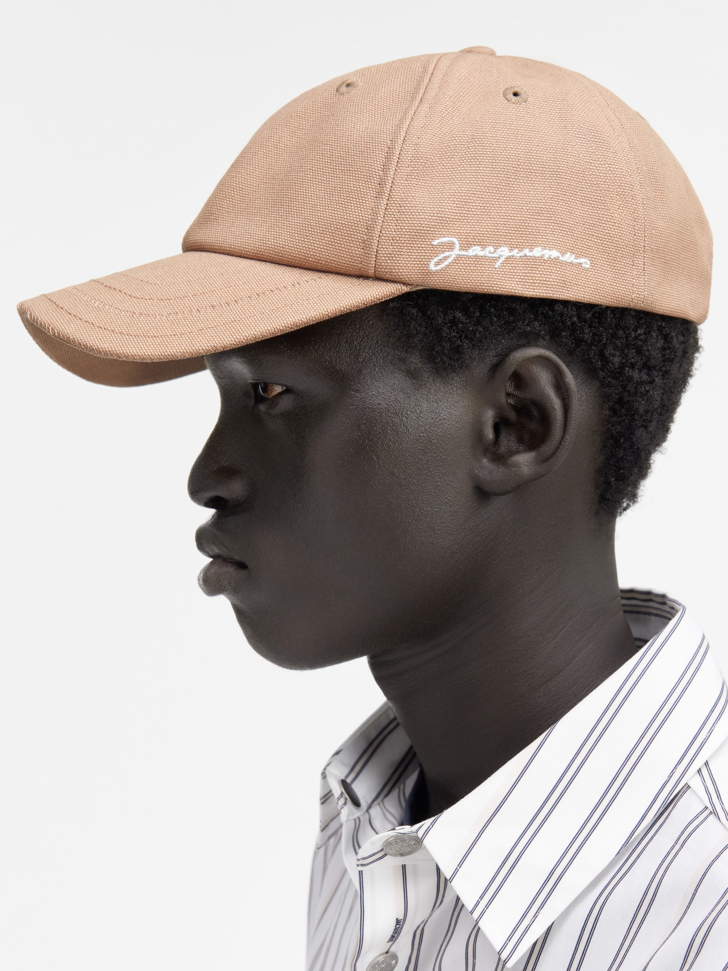 jacquemus cap ෆ꒡ .̮ ꒡ෆ Jacquemus Jacquemus Gelato Cap - Off White / Brown