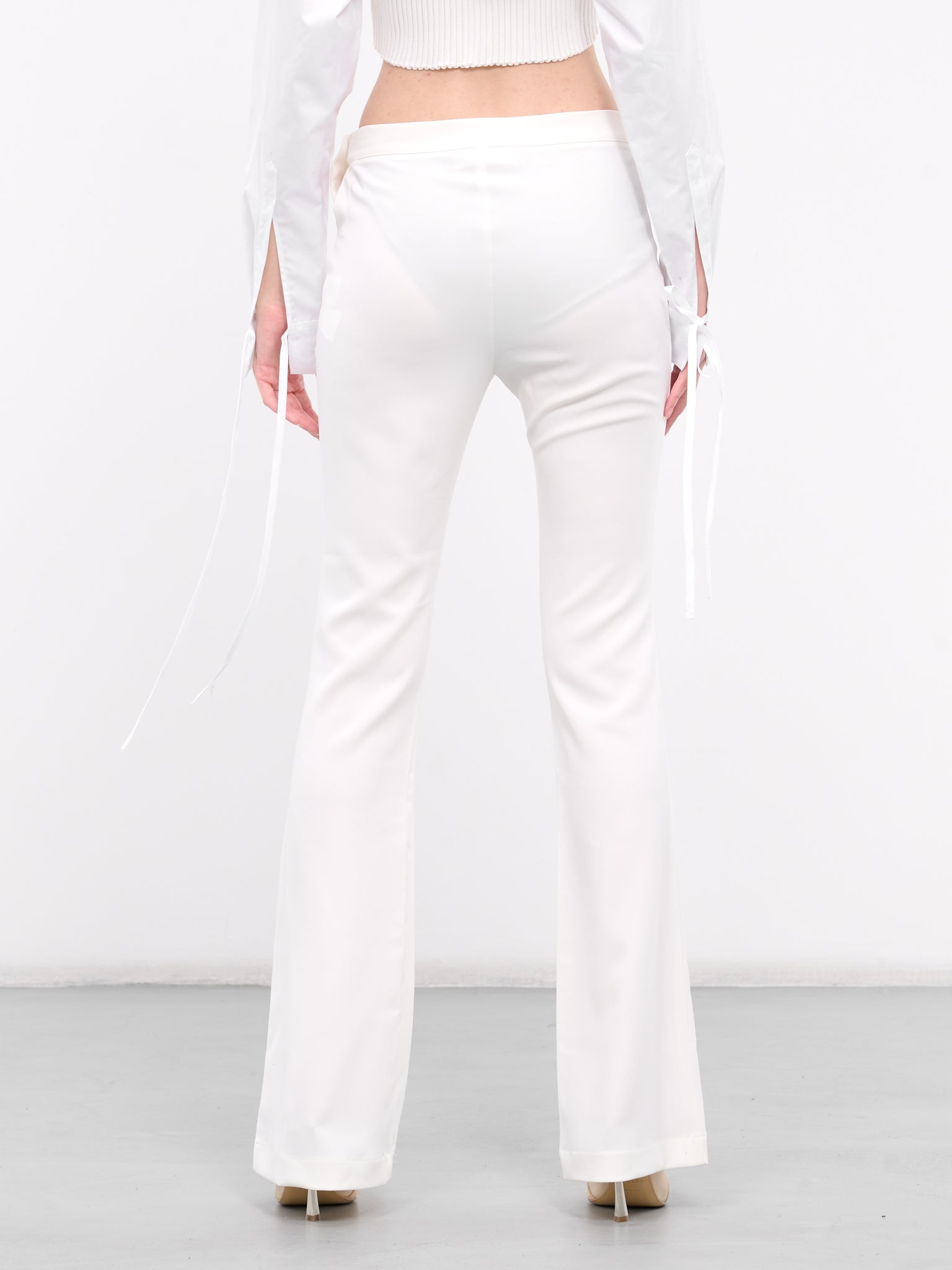 Technical Silk Flare Pants - 3
