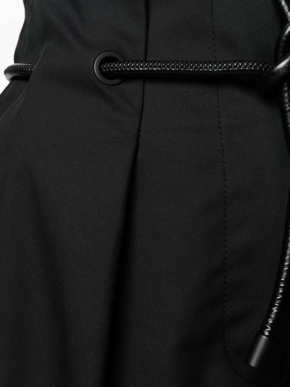 paperbag-waist mini shorts - 5