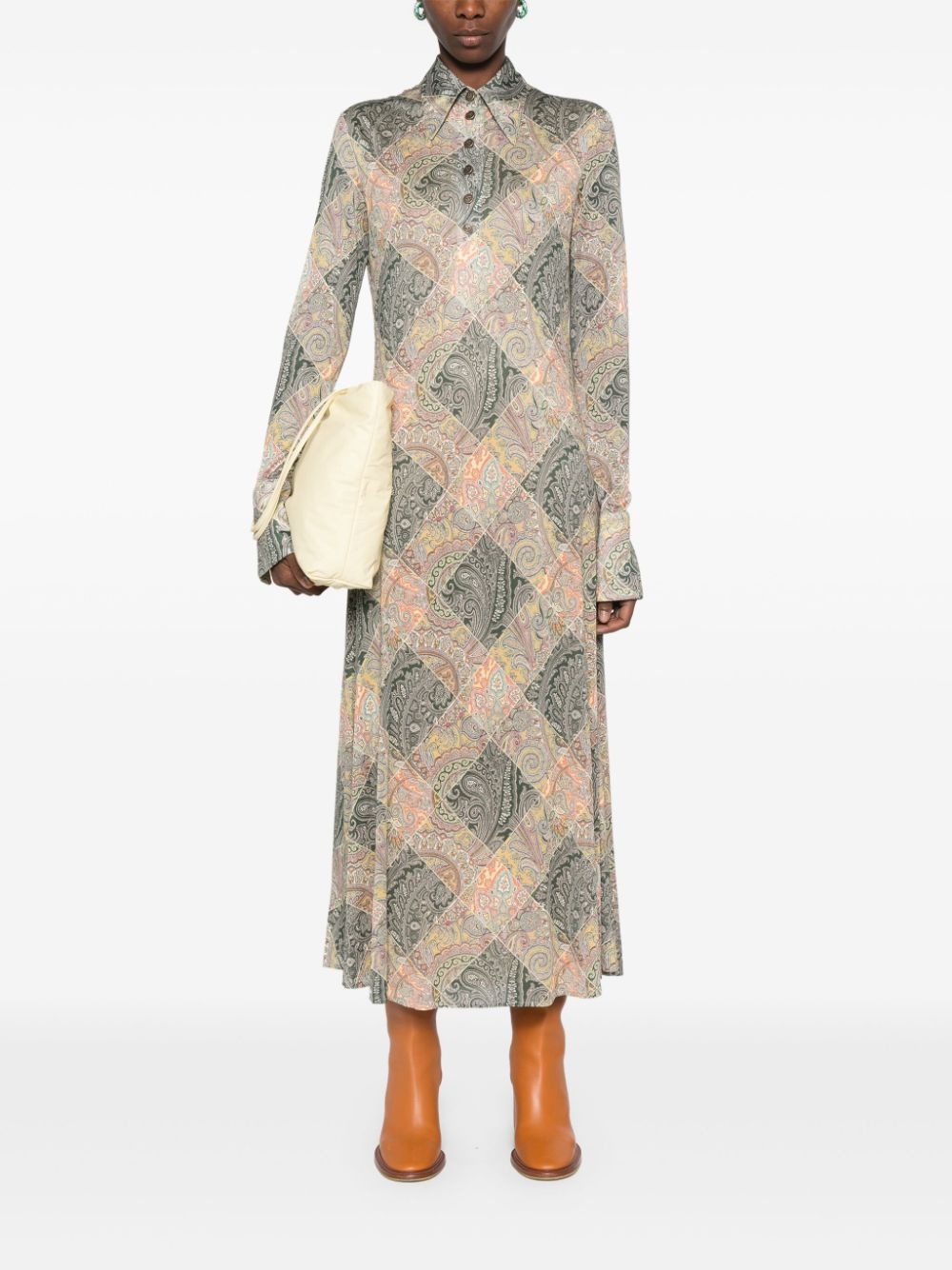 paisley-print maxi dress - 2