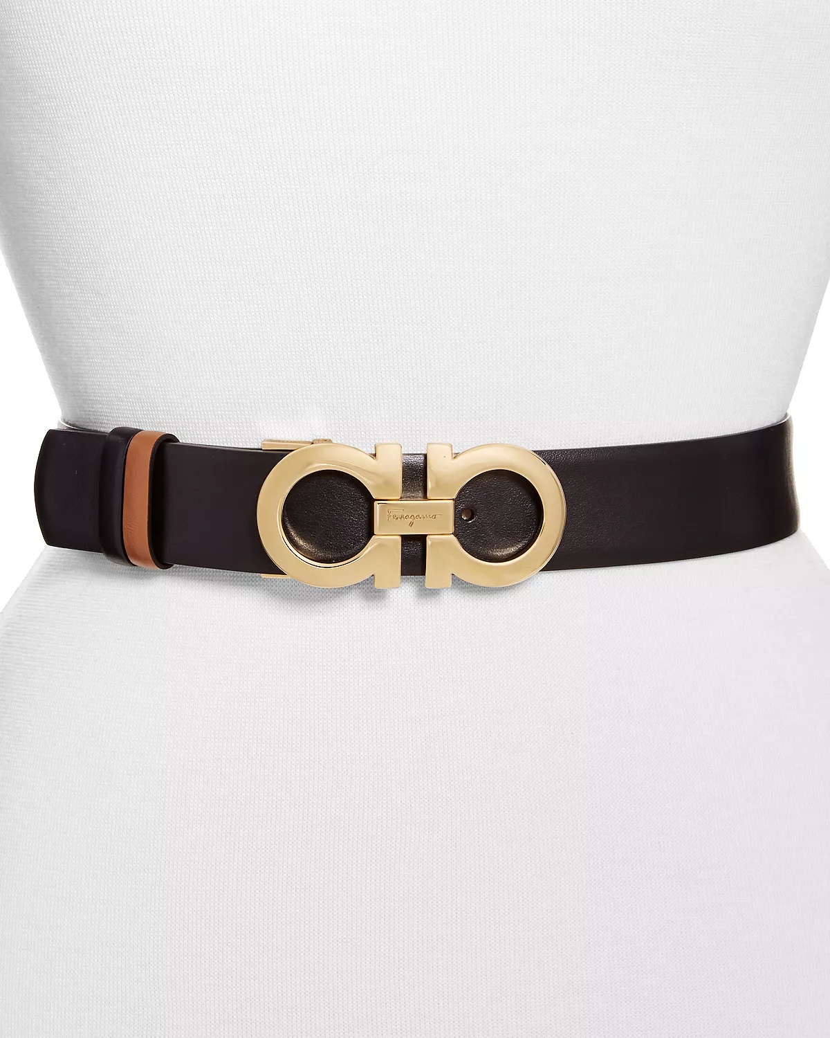 Women's Gancini Reversible Leather Belt - 1