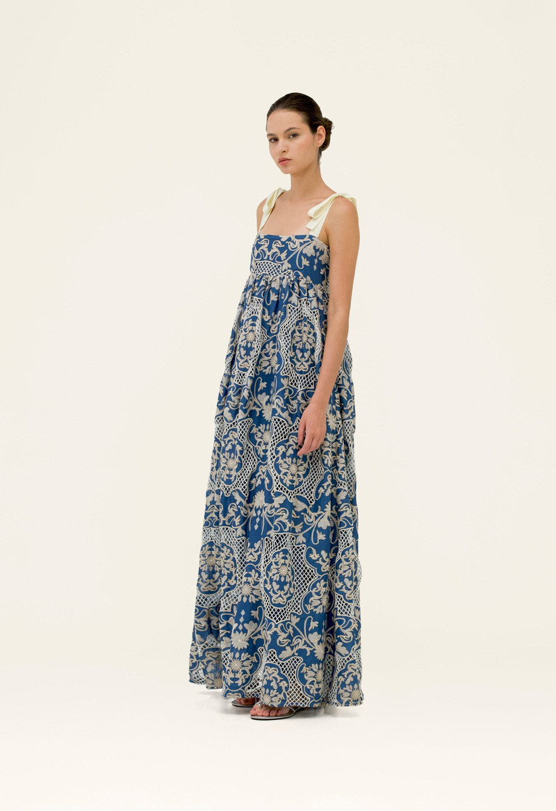 Verbena Ribbons Maxi Dress 5