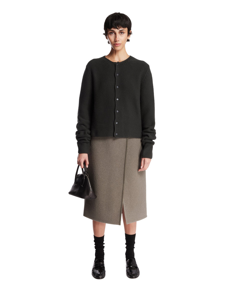 RIER Gray Wool Cardigan outlook