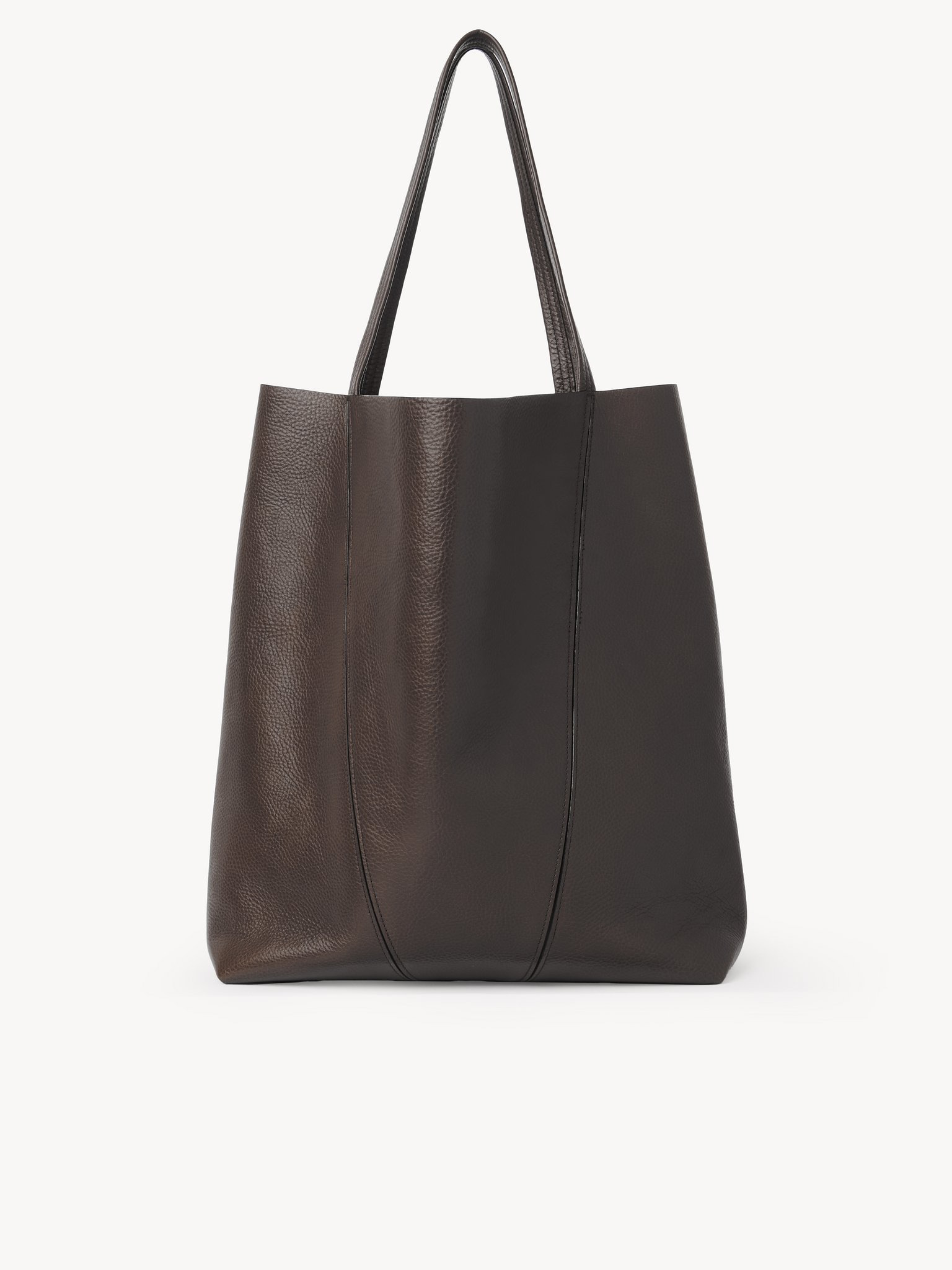 LARGE CHLOÉ SPIN TOTE BAG IN GRAINED LEATHER - 5