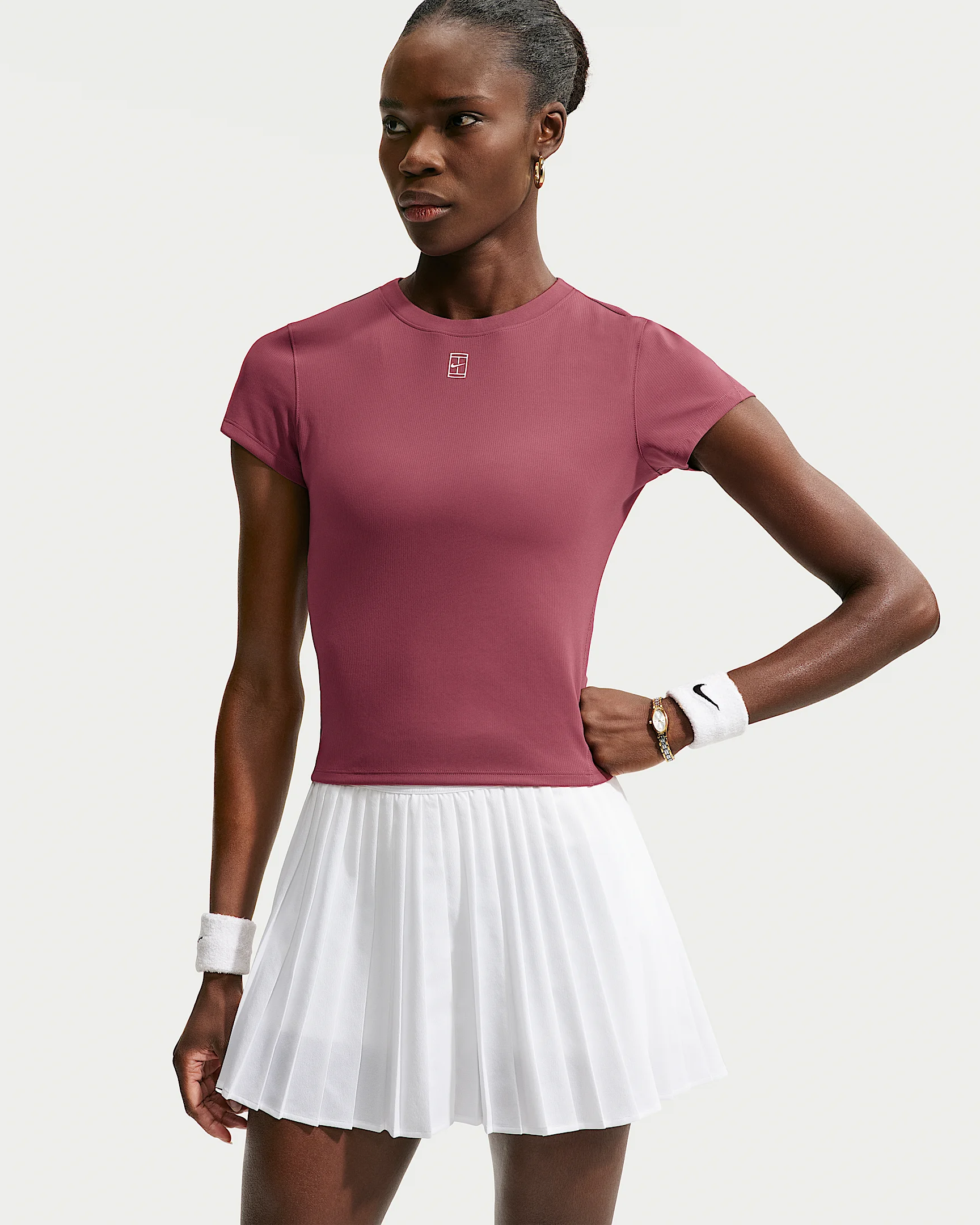 NikeCourt Advantage Women's Dri-FIT Short-Sleeve Tennis Top - 1