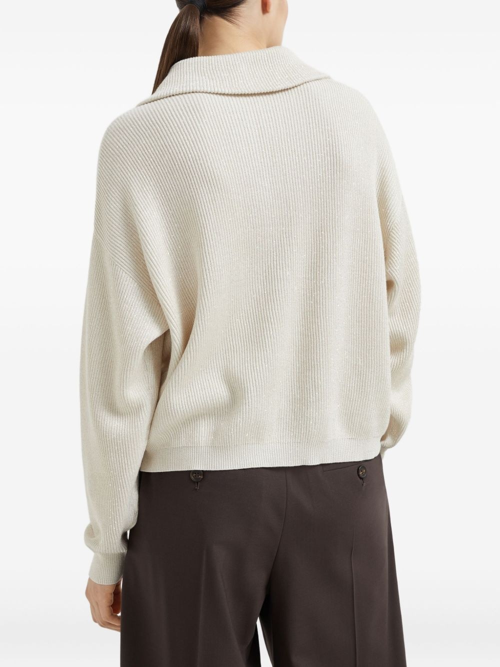 Vanisé knitted polo top - 5