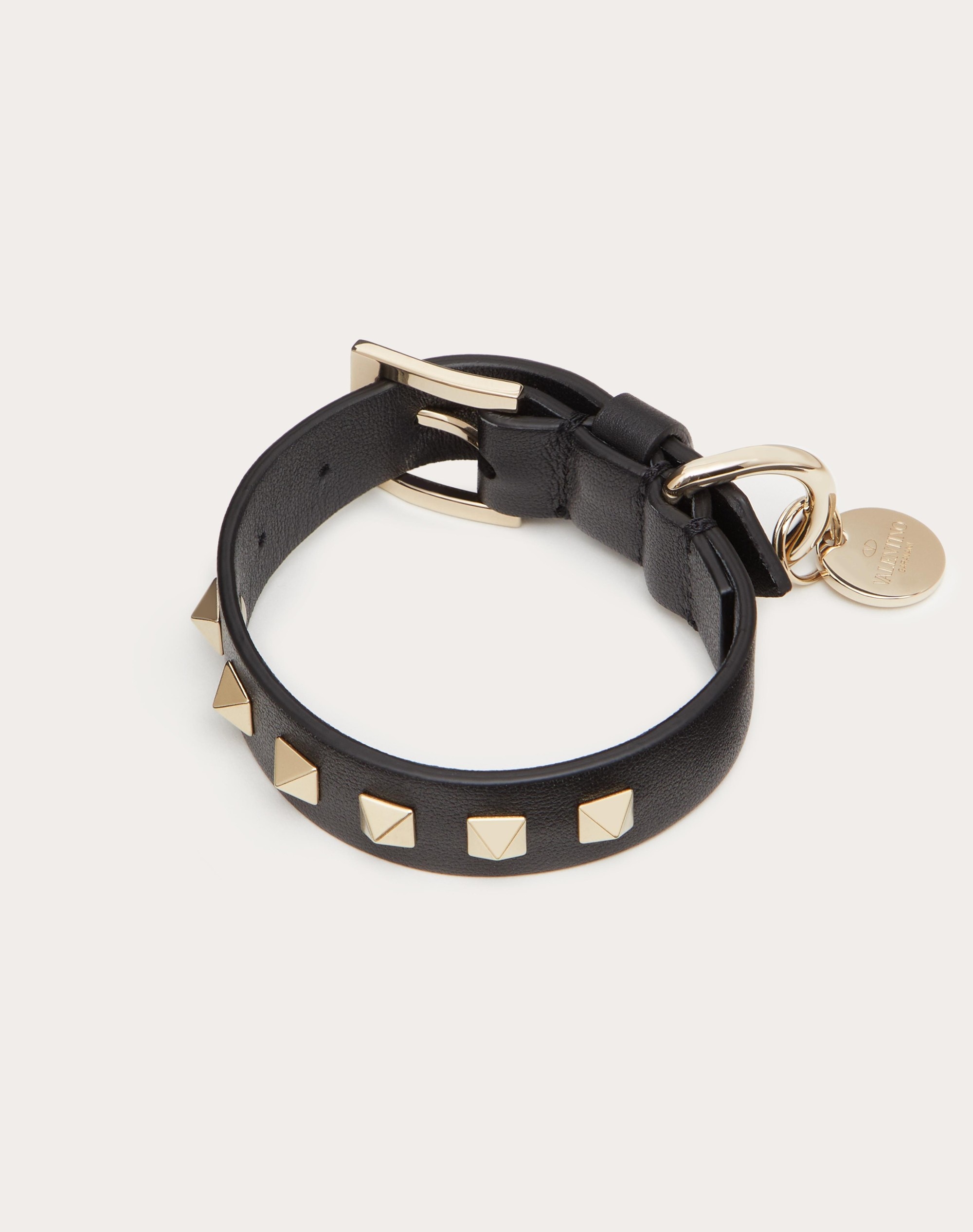 Rockstud Leather Belt Bracelet