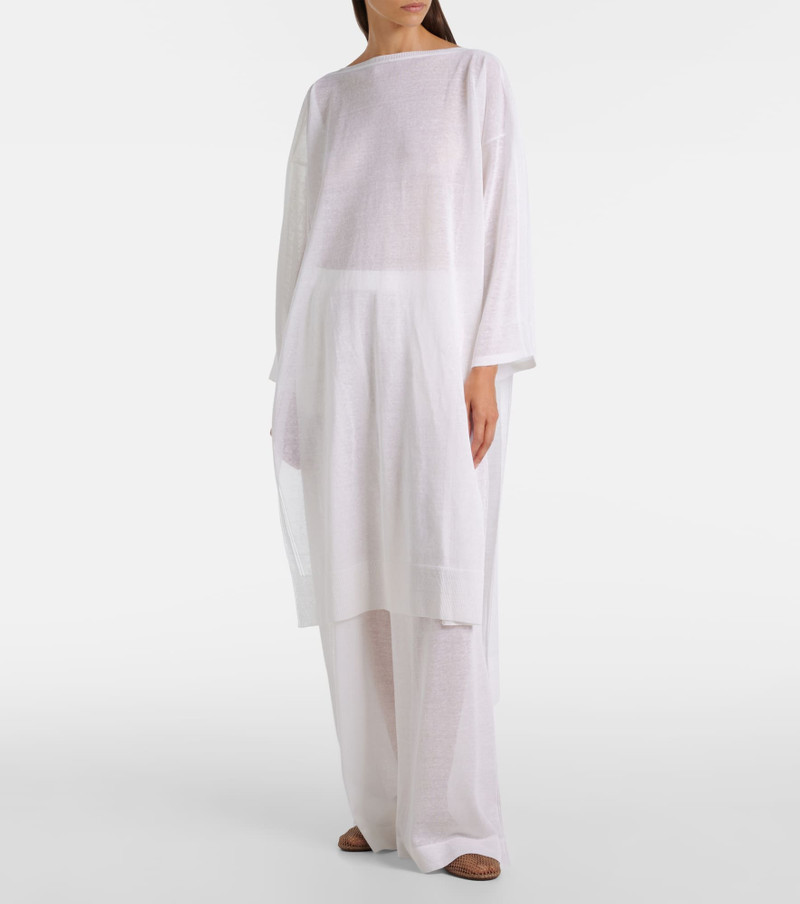 Alaïa Linen and silk wide-leg pants outlook