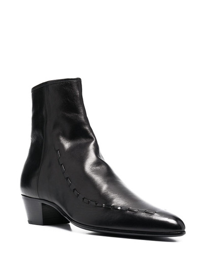 SAINT LAURENT leather Casey 40 ankle boots outlook