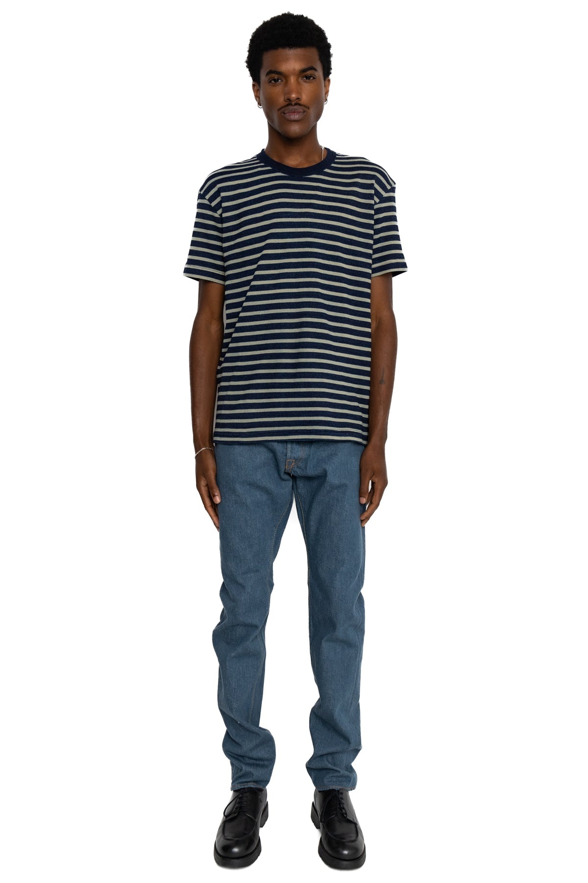 SMBL-14oz-019 14oz Smoky Blue Relaxed Tapered - 3