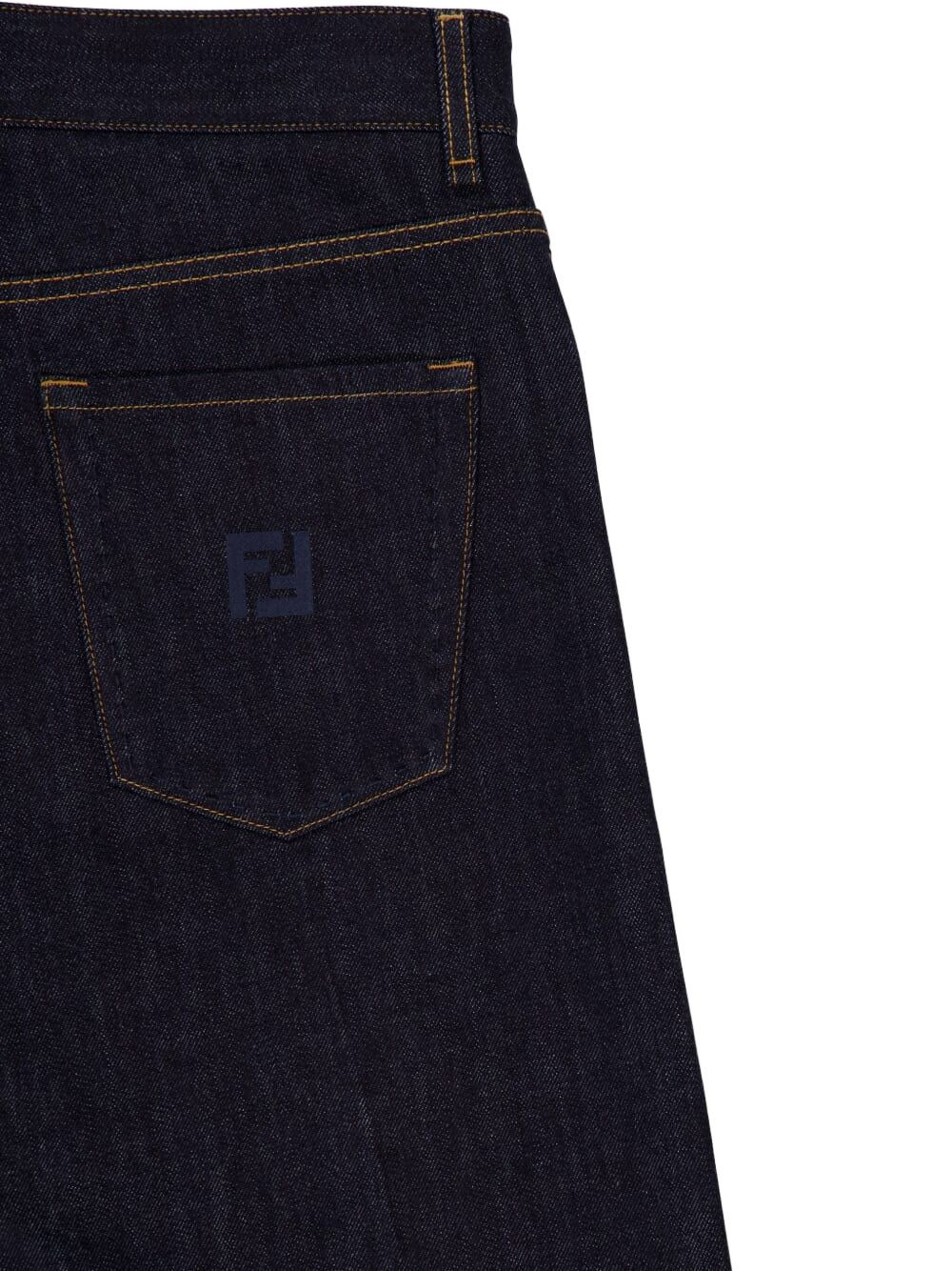 Selleria logo-embroidered jeans - 3